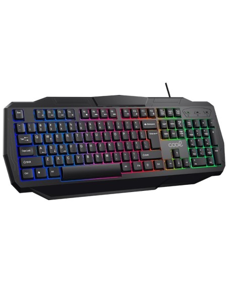 Teclado PC juego gaming USB (Combo 4 en 1) + Raton + Auriculares + Alfombrilla COOL Youth (Español)
