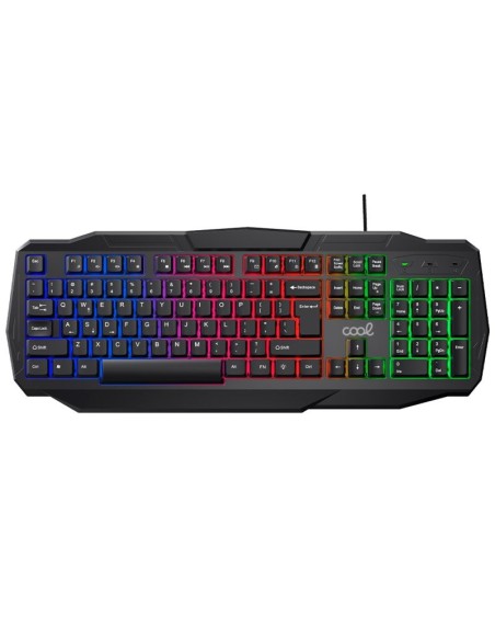 Teclado PC juego gaming USB (Combo 4 en 1) + Raton + Auriculares + Alfombrilla COOL Youth (Español)