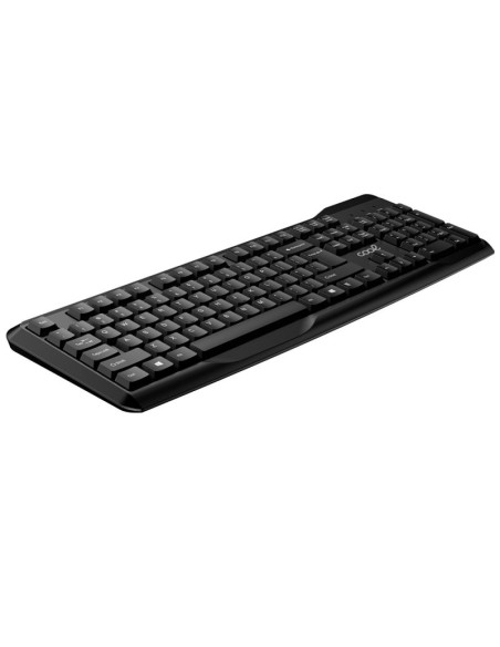 Teclado oficina Inalámbrico PC Kit + Ratón COOL Enter Negro (Español)