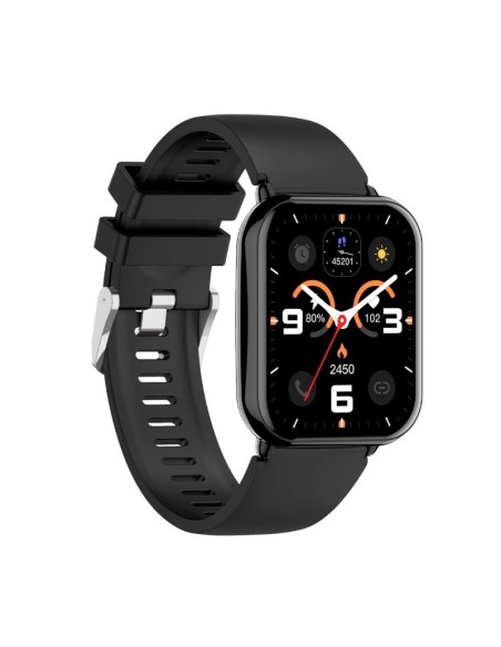Smartwatch COOL Cascais correa silicona(Llamadas, Salud, Deporte) negro