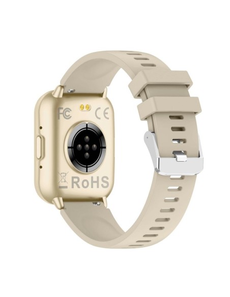 Smartwatch COOL Cascais correa silicona (Llamadas, Salud, Deporte) champagne