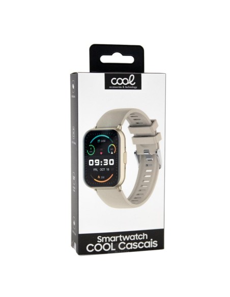 Smartwatch COOL Cascais correa silicona (Llamadas, Salud, Deporte) champagne