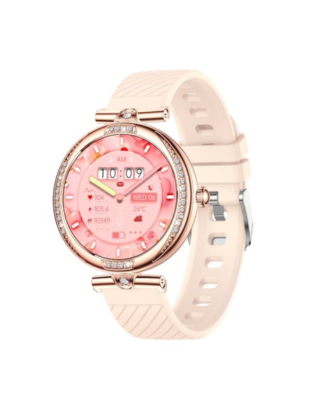 Smartwatch AMOLED COOL Mónaco + 2 Correas (Llamadas, Salud) oro rosa