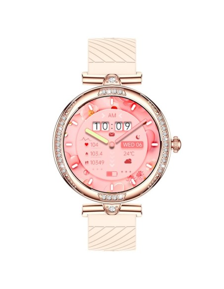 Smartwatch AMOLED COOL Mónaco + 2 Correas (Llamadas, Salud) oro rosa