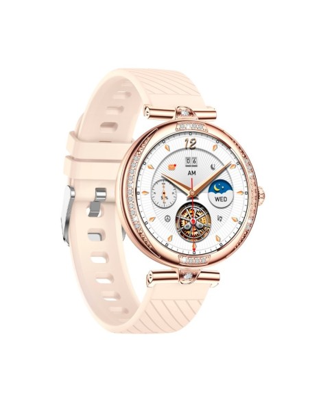 Smartwatch AMOLED COOL Mónaco + 2 Correas (Llamadas, Salud) oro rosa