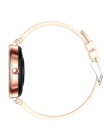 Smartwatch AMOLED COOL Mónaco + 2 Correas (Llamadas, Salud) oro rosa