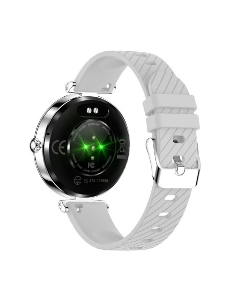 Smartwatch AMOLED COOL Mónaco + 2 Correas (Llamadas, Salud) plateado
