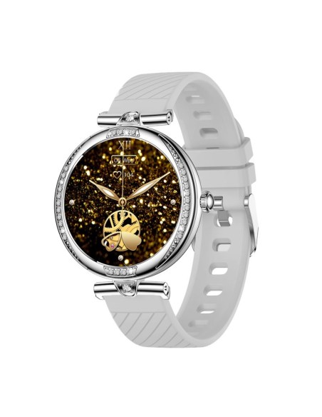 Smartwatch AMOLED COOL Mónaco + 2 Correas (Llamadas, Salud) plateado