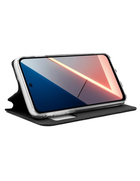 Funda libro soporte TPU Xiaomi Poco M7 negra