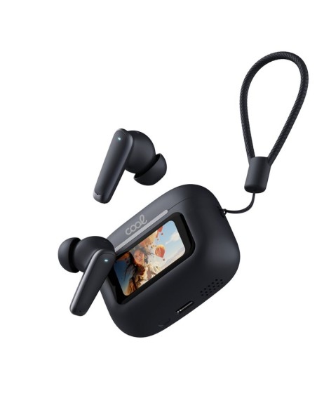 Auriculares Bluetooth estéreo Earbuds TWS COOL Iria AI (ANC, Traducción, IA) negros