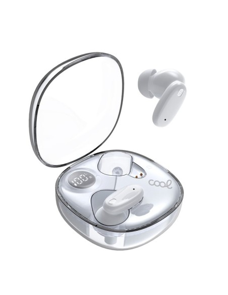 Auriculares Bluetooth estéreo Dual Earbuds COOL Fun blancos
