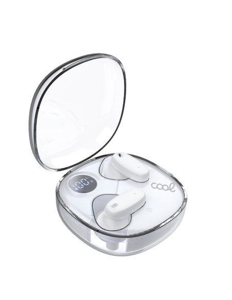 Auriculares Bluetooth estéreo Dual Earbuds COOL Fun blancos