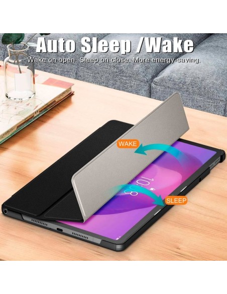 Funda soporte Lenovo Idea Tab 11 polipiel negra