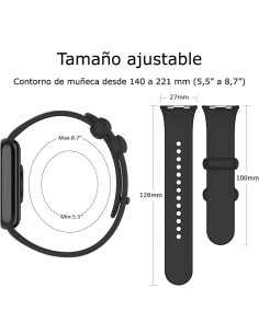 Correa deportiva Xiaomi Band 8 Pro / 9 Pro / Redmi Watch 4 / Watch 5 negra