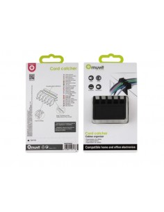 DIVISOR DE CABLES SOBREMESA NEGRO 2 UNIDADES