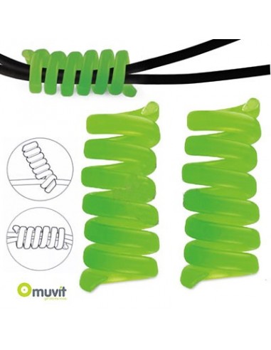 ORGANIZADOR DE CABLES ESPIRAL VERDE 2 UNIDADES