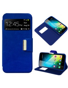 FUNDA LIBRO TPU WIKO LENNY 2 AZUL