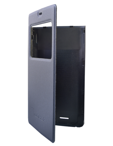 Funda libro Battery Cover original con ventana Funker S555 negra