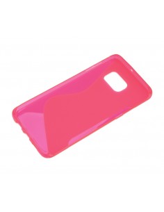 Funda gel TPU ola Samsung G925F Galaxy S6 Edge rosa 2