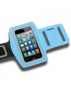 Funda brazalete running universal tama M hasta 4,5" azul celeste