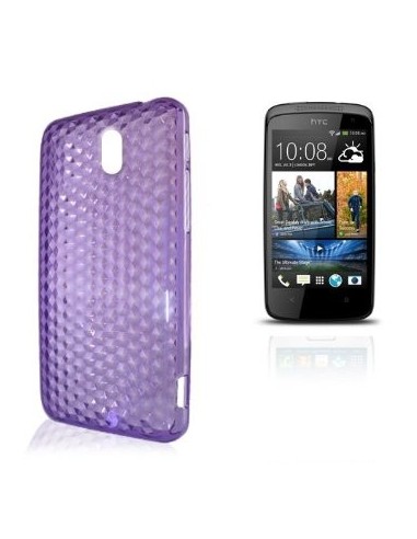 Funda TPU diamond HTC Desire 500 morada