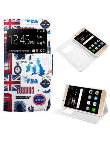 Funda libro soporte TPU Huawei P9 Lite diseño London