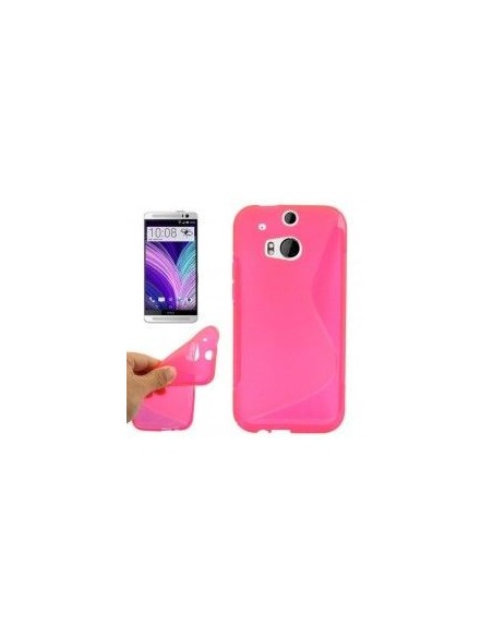 Funda gel TPU ola HTC One M8 rosa