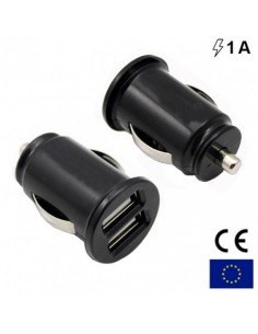 Cargador mechero coche doble toma USB 3,1 Ah negro