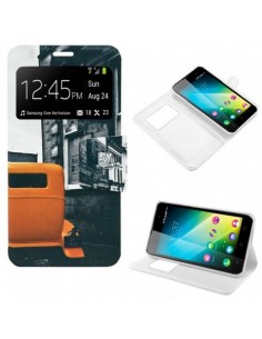 FUNDA LIBRO TPU DISEÑO WIKO LENNY 2 CITY LONDON