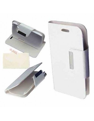 Funda libro soporte Samsung Galaxy Ace 3 blanca