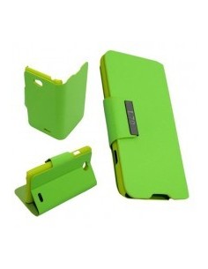 Funda libro soporte LG L90 verde 2