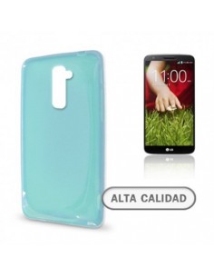 Funda gel TPU LG G2 azul turquesa