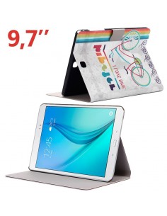 Funda soporte Samsung Galaxy Tab A 9,7'' (T550/T555) diseño Bike