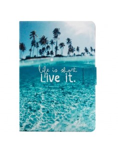 Funda soporte Samsung Galaxy Tab A 9,7'' (T550/T555) polipiel diseño Beach 2