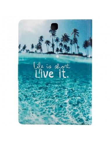 Funda soporte Samsung Galaxy Tab A 9,7'' (T550/T555) polipiel diseño Beach