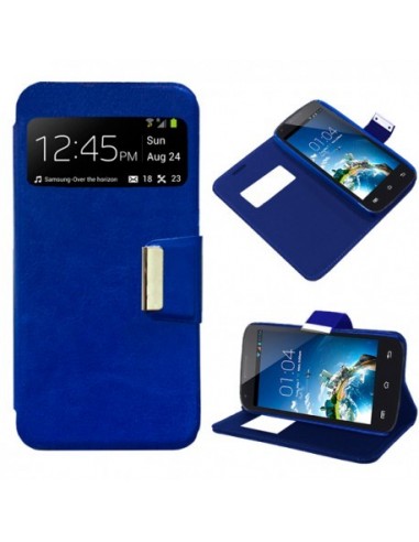 Funda libro soporte TPU Kazam Trooper 450 azul