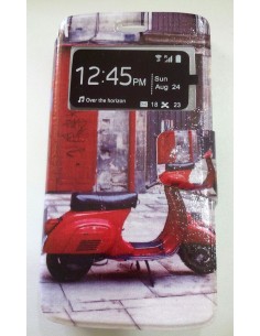 Funda libro soporte TPU Kazam Trooper 450 diseño Vespa