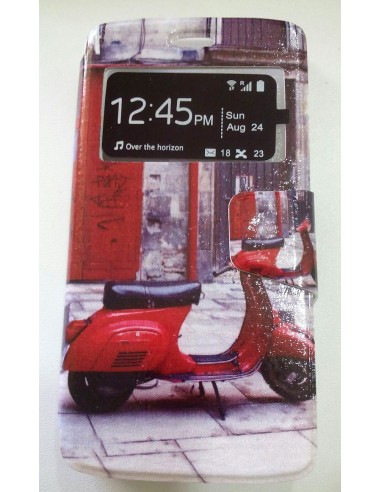 Funda libro soporte TPU Kazam Trooper 450 diseño Vespa