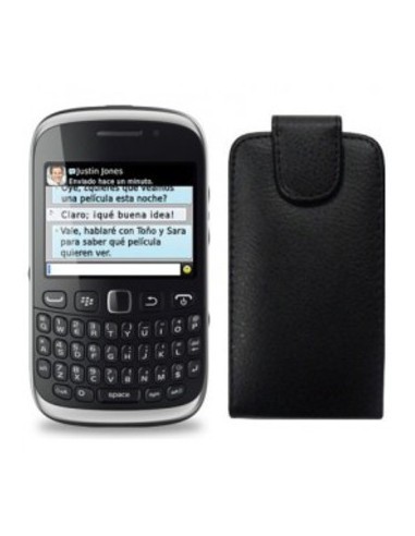 FUNDA TAPA BLACKBERRY 9320 NEGRA