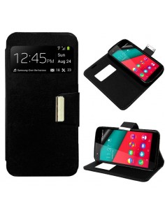 FUNDA LIBRO TPU WIKO PULP NEGRA