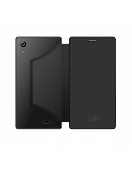 Funda libro soporte original Airis TM45L negra