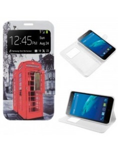 Funda libro soporte TPU ZTE Blade A460 diseño London