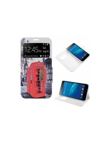 Funda libro soporte TPU ZTE Blade A460 diseño London