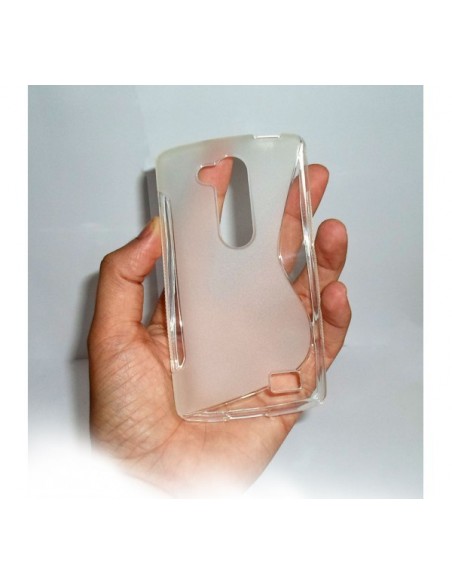 Funda gel TPU ola LG L Fino transparente