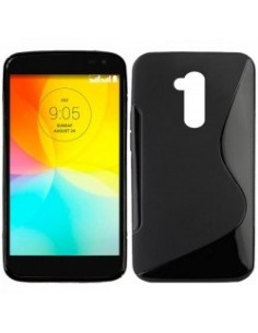 Funda gel TPU ola LG L Fino negra