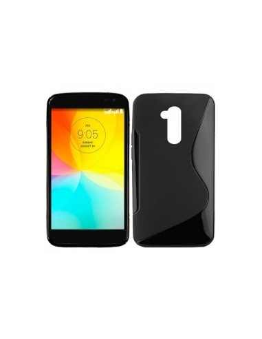 Funda gel TPU ola LG L Fino negra
