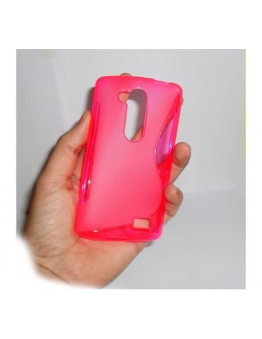 Funda gel TPU ola LG L Fino rosa