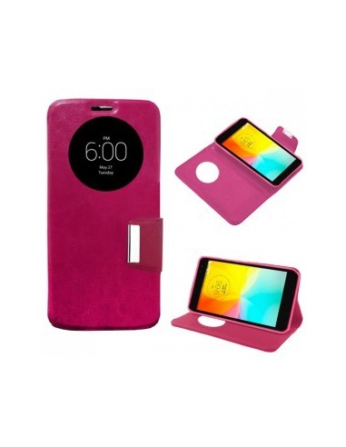FUNDA LIBRO TPU LG SPIRIT H440 ROSA