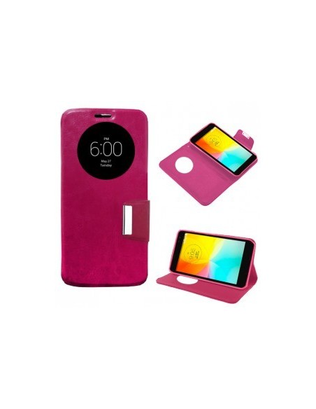 FUNDA LIBRO TPU LG SPIRIT H440 ROSA