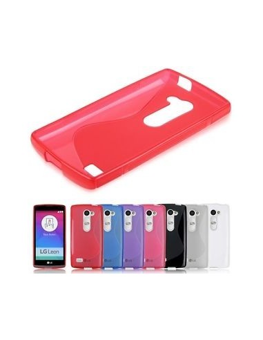 Funda gel TPU LG Leon H340N roja
